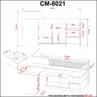 Cama Infantil Multifuncional Cm8021 Amêndoa  Amendoa
