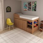 Cama Infantil Multifuncional Cm8021 Amêndoa  Amendoa