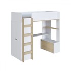 Cama Infantil Multifuncional Com Armário E Escrivaninha Branc