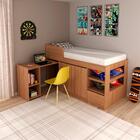 Cama Infantil Multifuncional Com Escrivaninha Cm8021 Tecno Mo