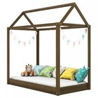 Cama Infantil Paris Madeira Maciça Castanho - Lanes