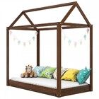 Cama Infantil Paris Madeira Maciça Mogano - Lanes