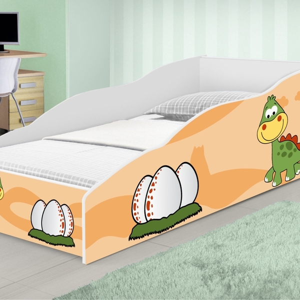 Cama Infantil Play Dinossauro Bebê com Colchão
