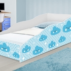 Cama Infantil Play Nuvens Azul Menino