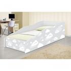 Cama Infantil Play Nuvens Cinza Com Colchão