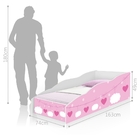 Cama Infantil Play Nuvenzinhas Rosa com Colchão