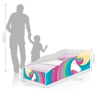 Cama Infantil Play Unicórnio Arco Íris com Colchão
