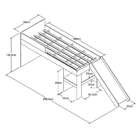 Cama Infantil Playgorund Com Escorregador Branca