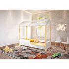 Cama Infantil Poppy Branco Com Colchão E Led