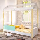 Cama Infantil Poppy Branco/menta Com Led