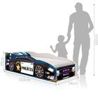 Cama Infantil Premium Kids Carro Polícia Veloz Com Colchão