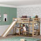 Cama Infantil Prime Alta Ii C/escorregador Natural Casatema