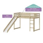 Cama Infantil Prime Alta Ii Com Escorregador E Tenda Casatema