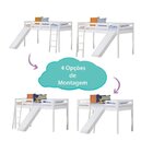 Cama Infantil Prime Com Escorregador, Tenda E Telhado Ii - Ca