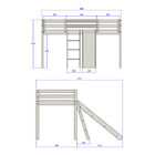 Cama Infantil Prime Com Escorregador Tobogã E Tenda - Casatema