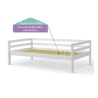 Cama Infantil Prime Com Grade De Proteção E Kit Escadinha/ Es