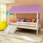 Cama Infantil Prime Com Grade De Proteção, Telhado Completo L