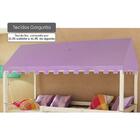 Cama Infantil Prime Com Grade De Proteção, Telhado Completo L