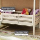 Cama Infantil Prime Com Grade De Proteção, Telhado Completo L