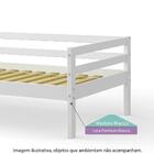 Cama Infantil Prime Com Telhado Iii New E Kit Escadinha Bran