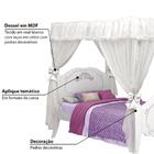 Cama Infantil Princesa Encantada Clean Com Dossel - Pura Magia