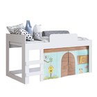 Cama Infantil Protetor E Cortina Alegria Meu Fofinho . Branco