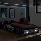 Cama Infantil Pura Magia Tornado Plus Com Kit Shine Vermelho