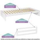 Cama Infantil Reversível Galante Com Grade Branco - Casatema