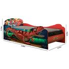 Cama Infantil Roma Vermelho Com Colchão