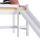 Cama Infantil Slide Com Escorregador Branca