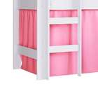 Cama Infantil Slide Com Escorregador Branca E Rosa