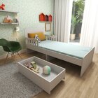 Cama Infantil Solteiro 2 Gavetões Tulum Branco