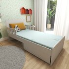 Cama Infantil Solteiro 2 Gavetões Tulum Branco