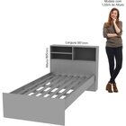 Cama Infantil Solteiro Com 3 Nichos Nobre