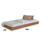 Cama Infantil Solteiro Com Estante E Cama Auxiliar San Diego