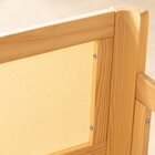 Cama Infantil Solteiro Montessoriano Wave Com Rattan Casatema