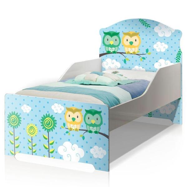 Cama Infantil Uly Corujinhas Com Colchão