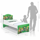 Cama Infantil Uly Escola da Selva com Colchão