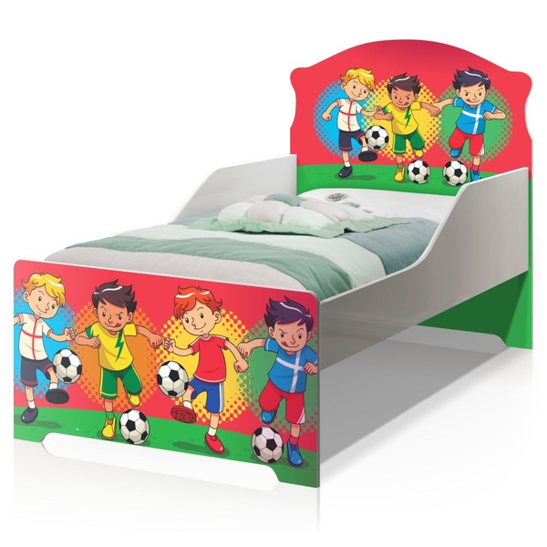 Cama Infantil Uly Futebol Meninos com Colchão