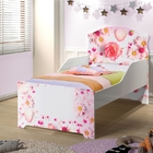 Cama Infantil Uly Rosas Com Colchão