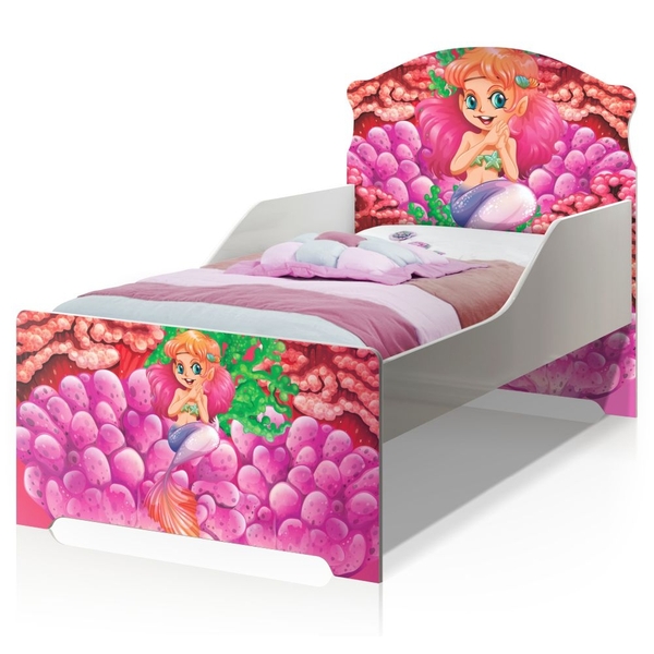 Cama Infantil Uly Sereia e Corais