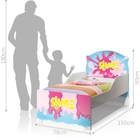 Cama Infantil Uly Slime Menina com Colchão