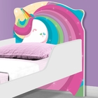 Cama Infantil Uly Unicórnio Arco Íris com Colchão