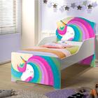 Cama Infantil Uly Unicórnio Arco Íris Com Colchão
