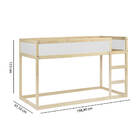 Cama Infantil Versa Em Madeira Maciça Natural - Casatema