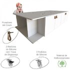 Cama Infatil 8 Portas Zoe Bramov Móveis Branco