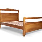 Cama Inglesa 160 Madeira Maciça Mogno/mel