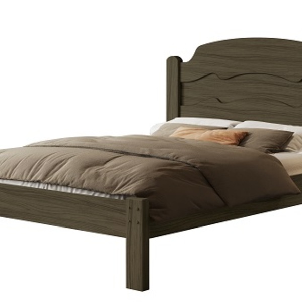 Cama Iris 1.4 Casal Castanho – Vj Móveis