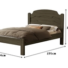 Cama Iris 1.4 Casal Castanho – Vj Móveis