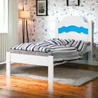 Cama Íris Solteiro Branco Com Aplique Cambel